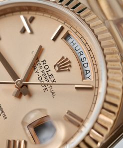 Rolex Day-Date Replica 11 Watch Pink Dial Gold Wrapped GM Factory 40mm (2)