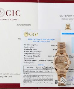 Rolex Day-Date Replica 11 Watch Pink Dial Gold Wrapped GM Factory 40mm (2)