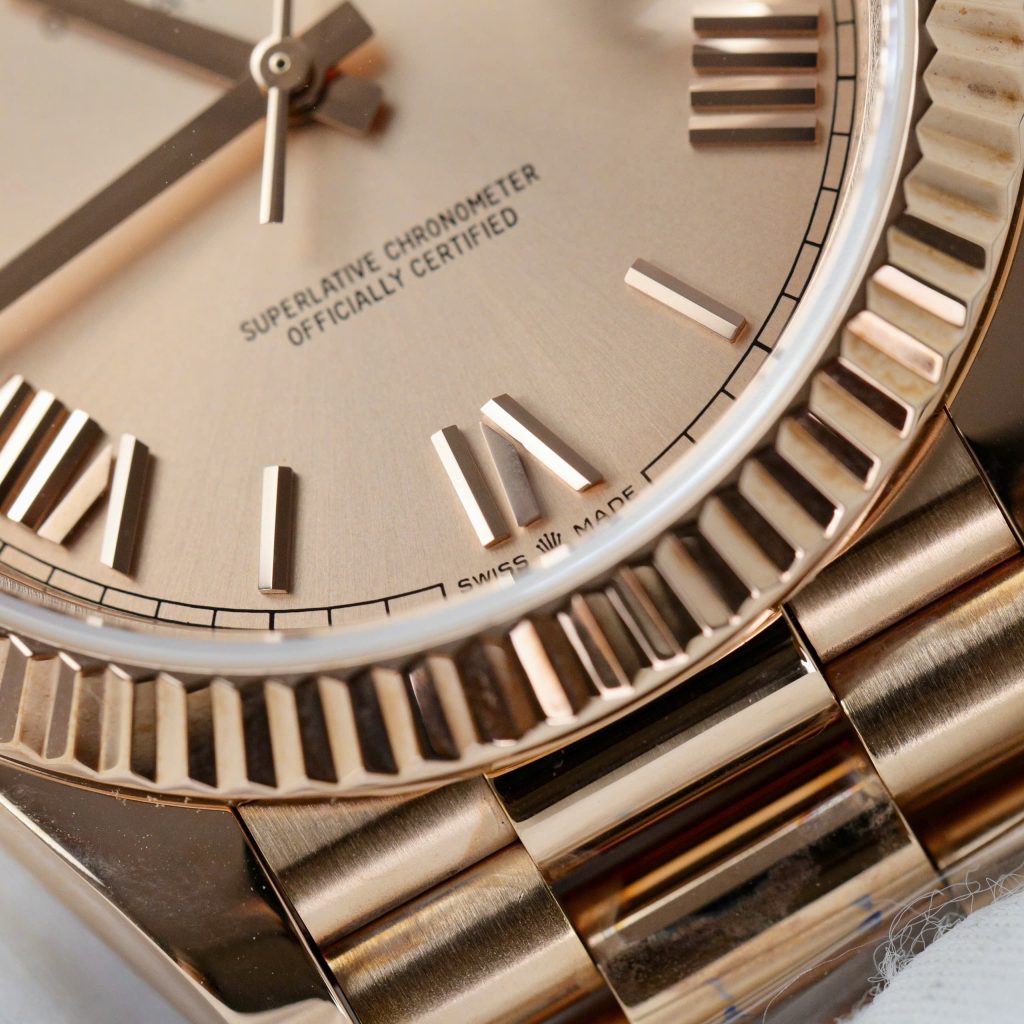 Rolex Day-Date Replica 11 Watch Pink Dial Gold Wrapped GM Factory 40mm (2)