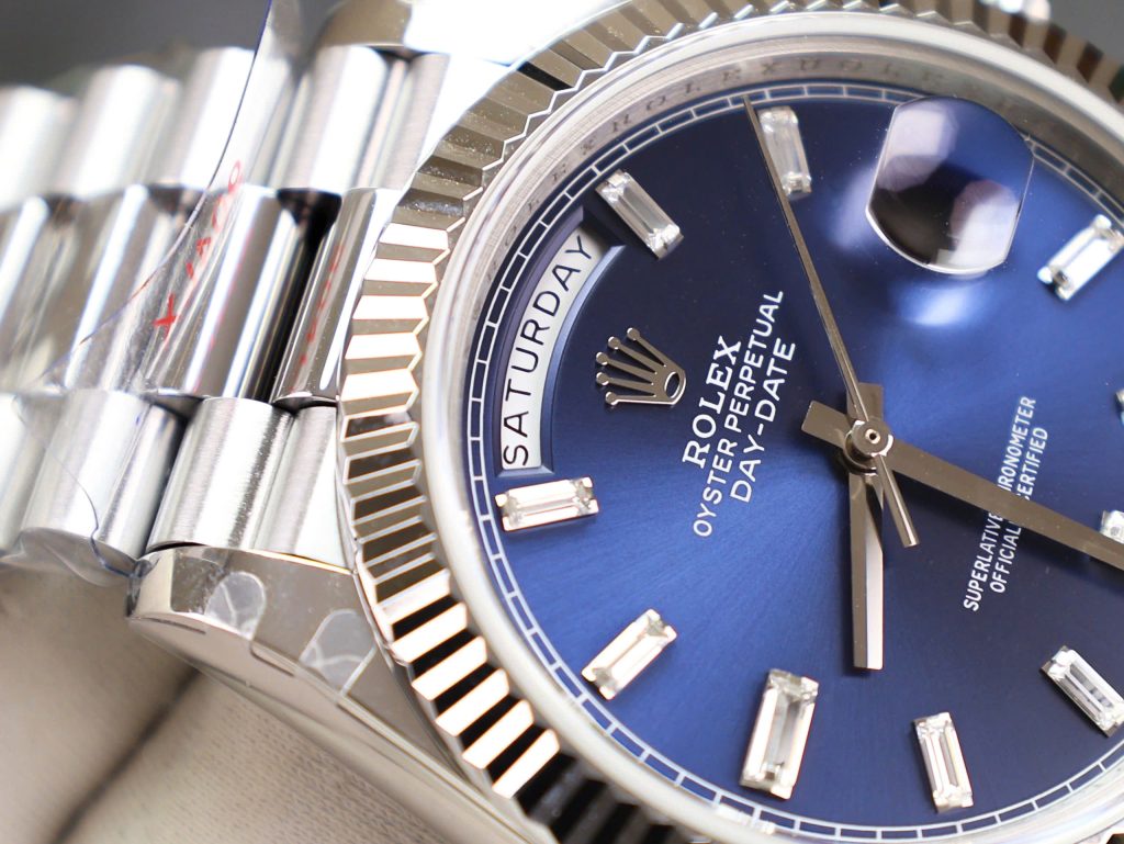 Rolex Day-Date Replica Watch Blue Dial Weight 175gram GM Factory 40mm (2)