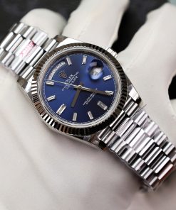 Rolex Day-Date Replica Watch Blue Dial Weight 175gram GM Factory 40mm (2)