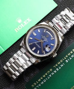 Rolex Day-Date Replica Watch Blue Dial Weight 175gram GM Factory 40mm (2)