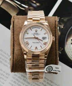 Rolex Day-Date Replica Watch White Dial Gold Wrapped GM Factory 40mm (2)