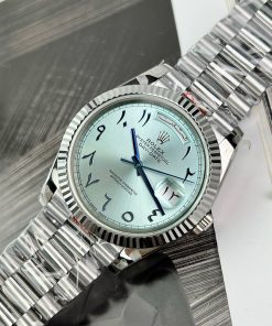 Rolex Day-Date Replica Watches Best Quality Ice Blue Abaric Dial 40mm (1)
