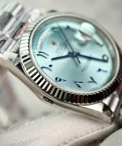 Rolex Day-Date Replica Watches Best Quality Ice Blue Abaric Dial 40mm (1)