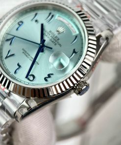 Rolex Day-Date Replica Watches Best Quality Ice Blue Abaric Dial 40mm (1)