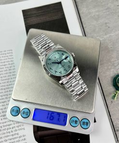 Rolex Day-Date Replica Watches Best Quality Ice Blue Abaric Dial 40mm (1)