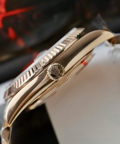 Rolex Day-Date Rose Gold Wrapped Customs Mother Of Pearl Dial & Moissanite GM V3 40mm (14)
