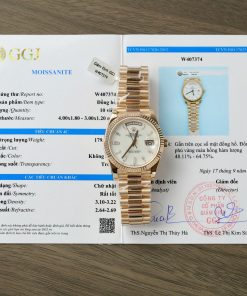 Rolex Day-Date Rose Gold Wrapped Customs Mother Of Pearl Dial & Moissanite GM V3 40mm (14)