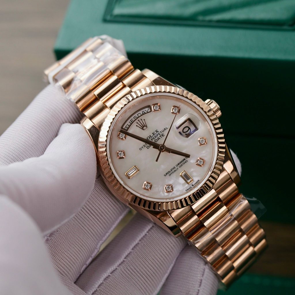 Rolex Day-Date Rose Gold Wrapped Mother Of Pearl Dial GM Factory 36mm (10)