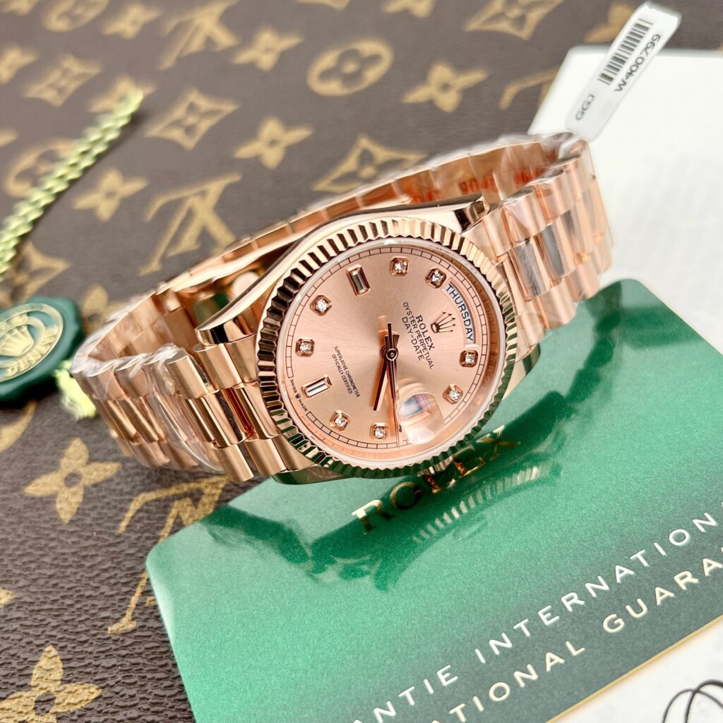 Rolex Day-Date Rose Gold Wrapped Sundust Dial GM Factory 36mm (6)