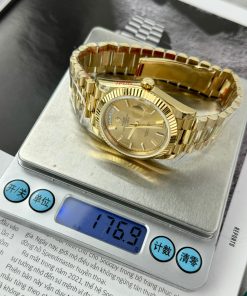Rolex Day-Date Yellow Champagne Dial Best Replica GM Factory 176 Gram 40mm (1)