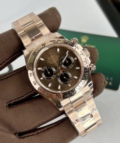 Rolex Daytona 116505 Replica Watches 18K Gold Wrapped Chocolate Dial 40mm (1)