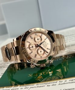 Rolex Daytona 116505 Replica Watches 18K Gold Wrapped Pink Dial 40mm (1)