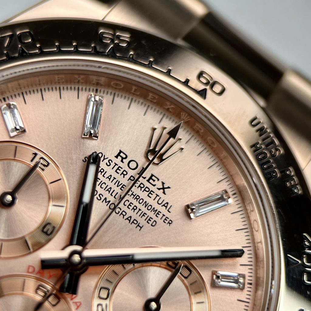 Rolex Daytona 116505 Replica Watches 18K Gold Wrapped Pink Dial 40mm (1)