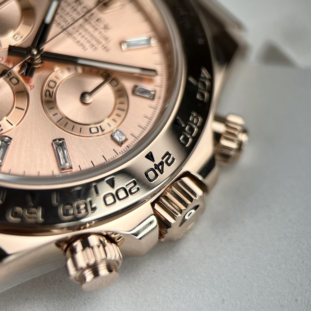 Rolex Daytona 116505 Replica Watches 18K Gold Wrapped Pink Dial 40mm (1)
