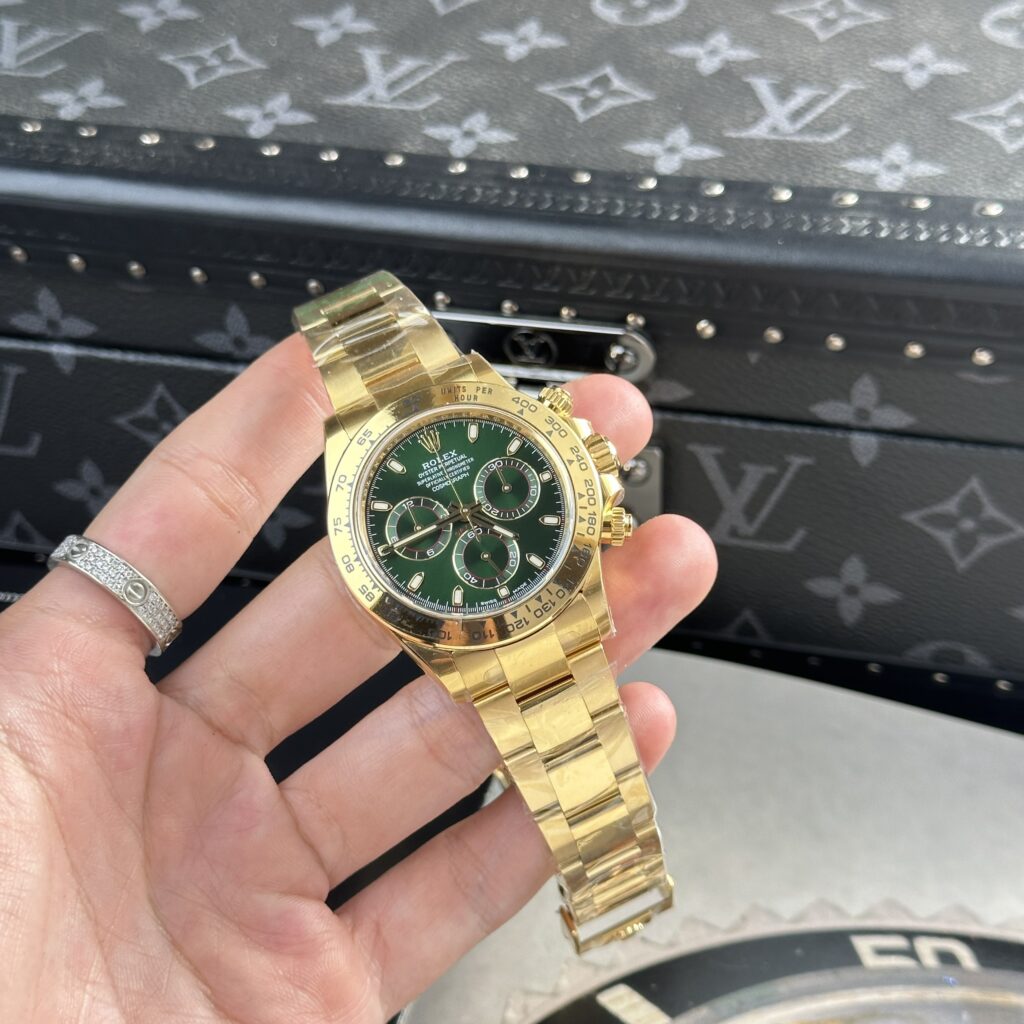 Rolex Daytona 116508 Loki Green Dial Replica Watches Clean Factory 40mm (1)