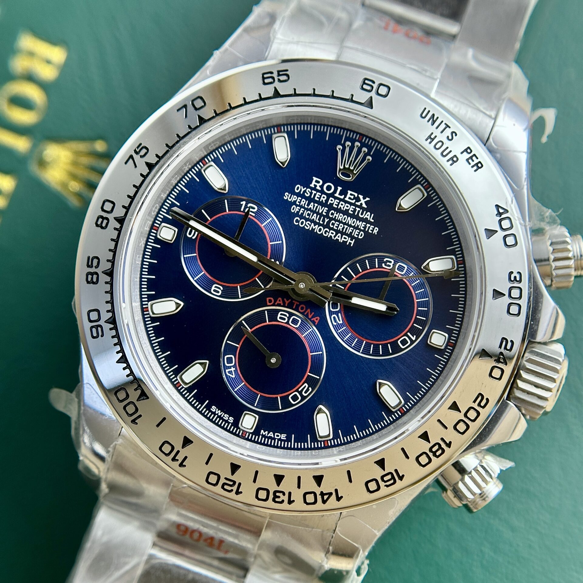 Rolex Daytona 116509 Weight Correction Watch 173gram Blue Dial 40mm (5) Rolex Daytona 116509 Weight Correction Watch 173gram Blue Dial 40mm (1)