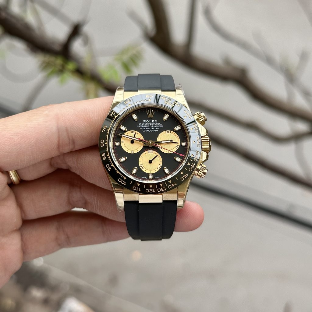 Rolex Daytona 116518LN Replica Watches Yellow & Black Dial 40mm (9)