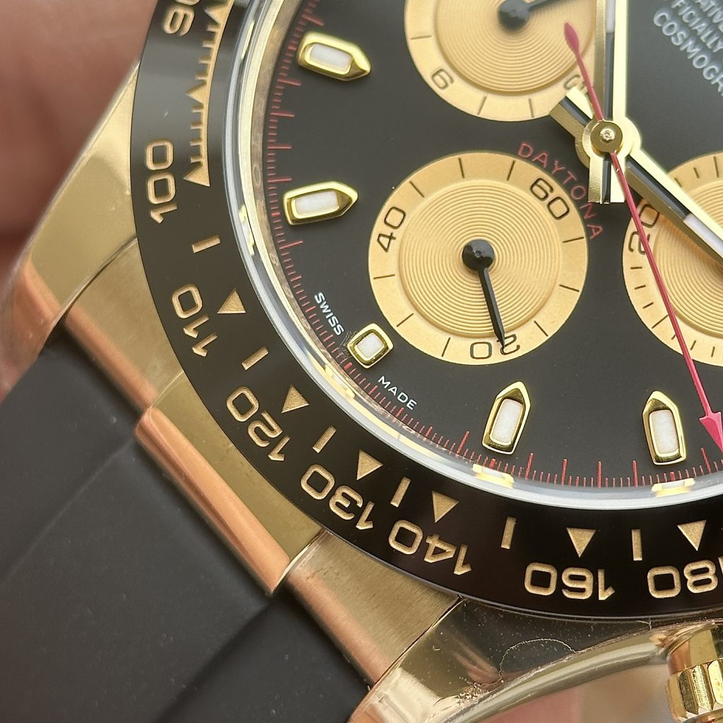 Rolex Daytona 116518LN Replica Watches Yellow & Black Dial 40mm (9)