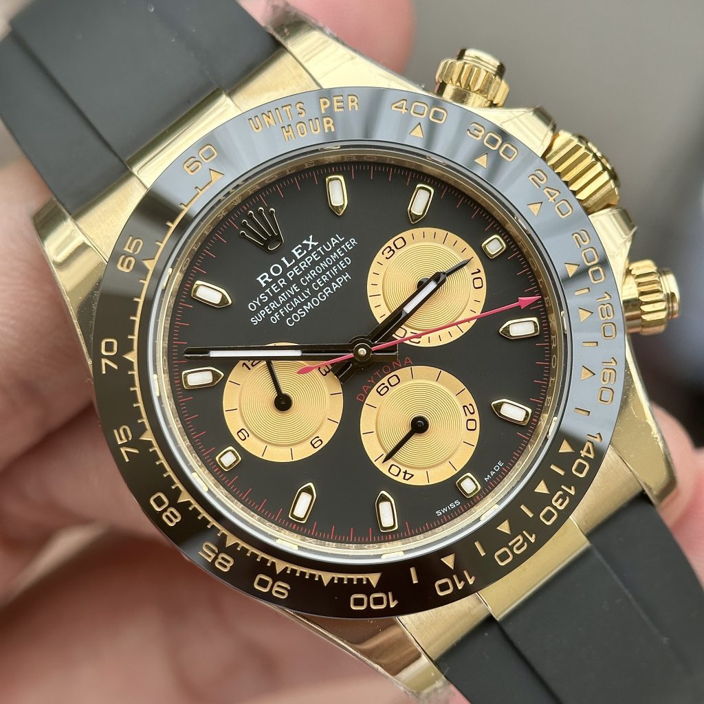 Rolex Daytona 116518LN Replica Watches Yellow & Black Dial 40mm (9)