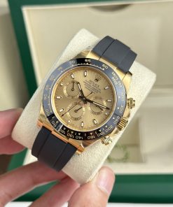 Rolex Daytona 116518LN Yellow Champagne Dial Best Replica Clean Factory 40mm (4)