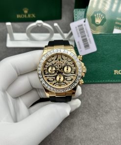 Rolex Daytona 116588TBR Eye Of Tiger Solid Gold Watch and Diamonds (4)
