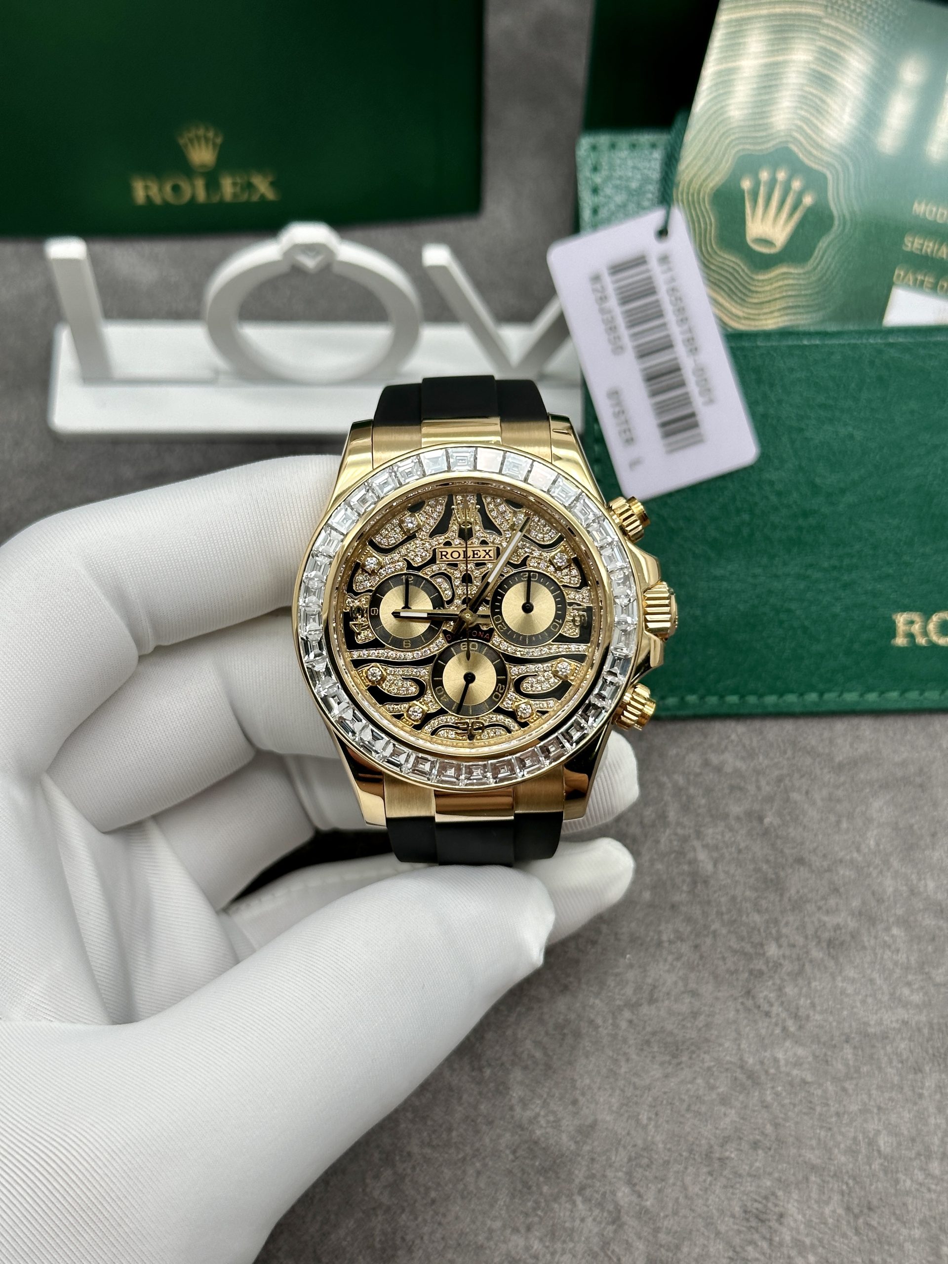 Rolex Daytona 116588TBR Eye Of Tiger Solid Gold 18K Rolex Daytona 116588TBR Eye Of Tiger Solid Gold Watch and Diamonds (4)