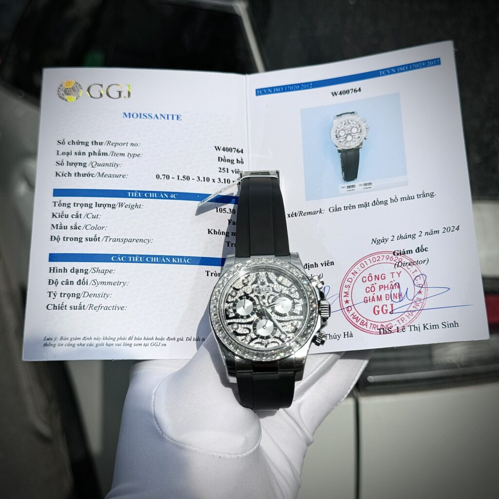 Rolex Daytona 116589TBR Eye Of Tiger Custom Moissanite Diamonds 40mm (2)