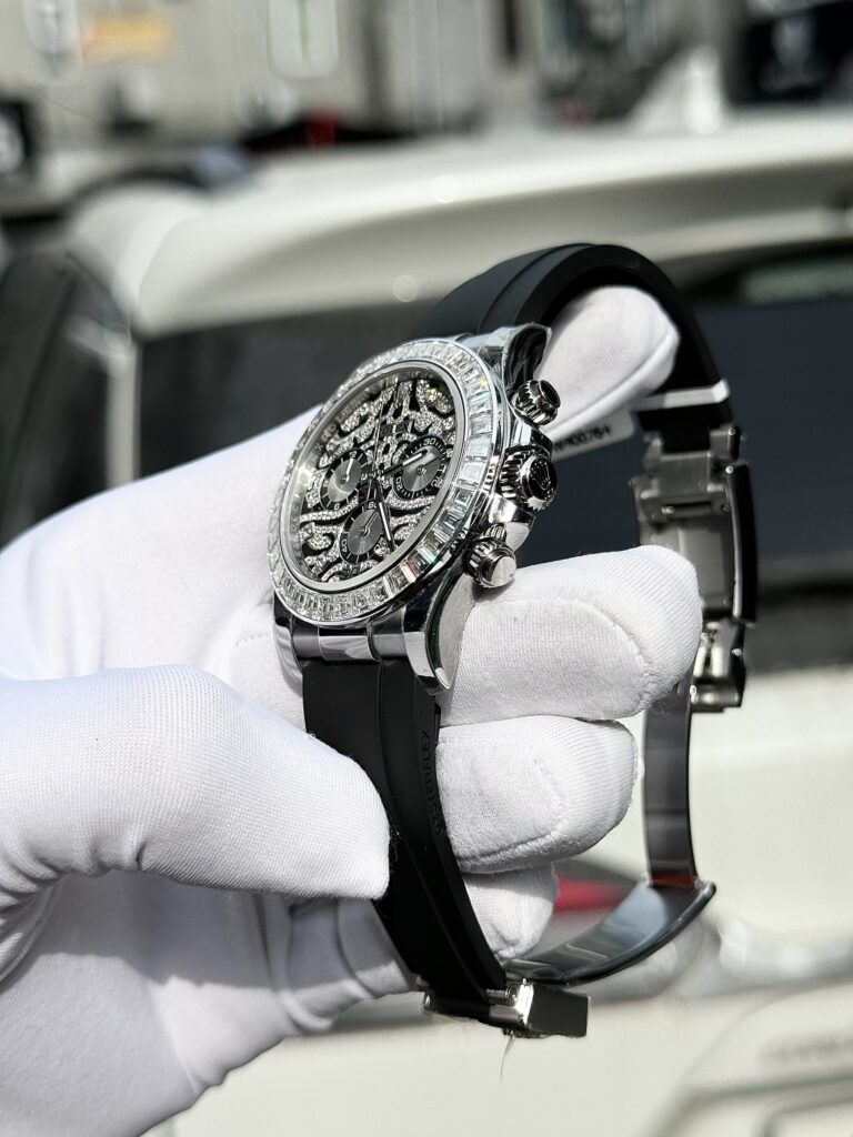 Rolex Daytona 116589TBR Eye Of Tiger Custom Moissanite Diamonds 40mm (2)