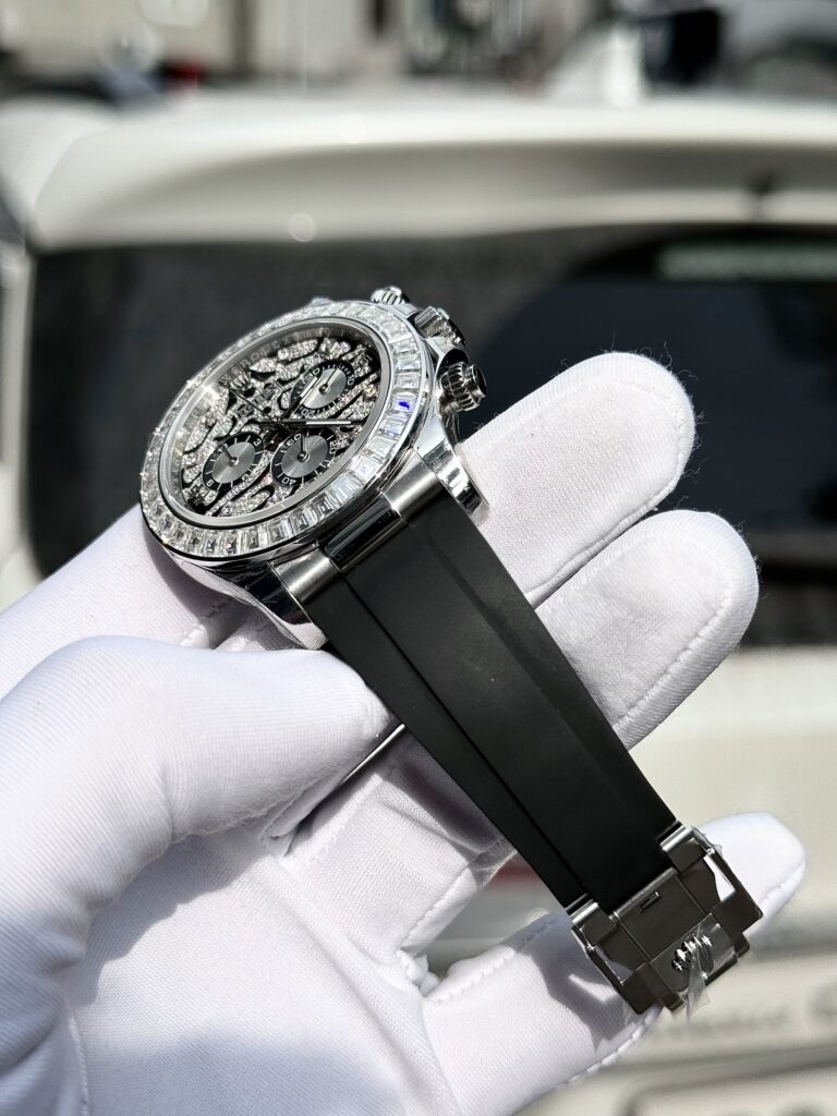 Rolex Daytona 116589TBR Eye Of Tiger Custom Moissanite Diamonds 40mm (2)