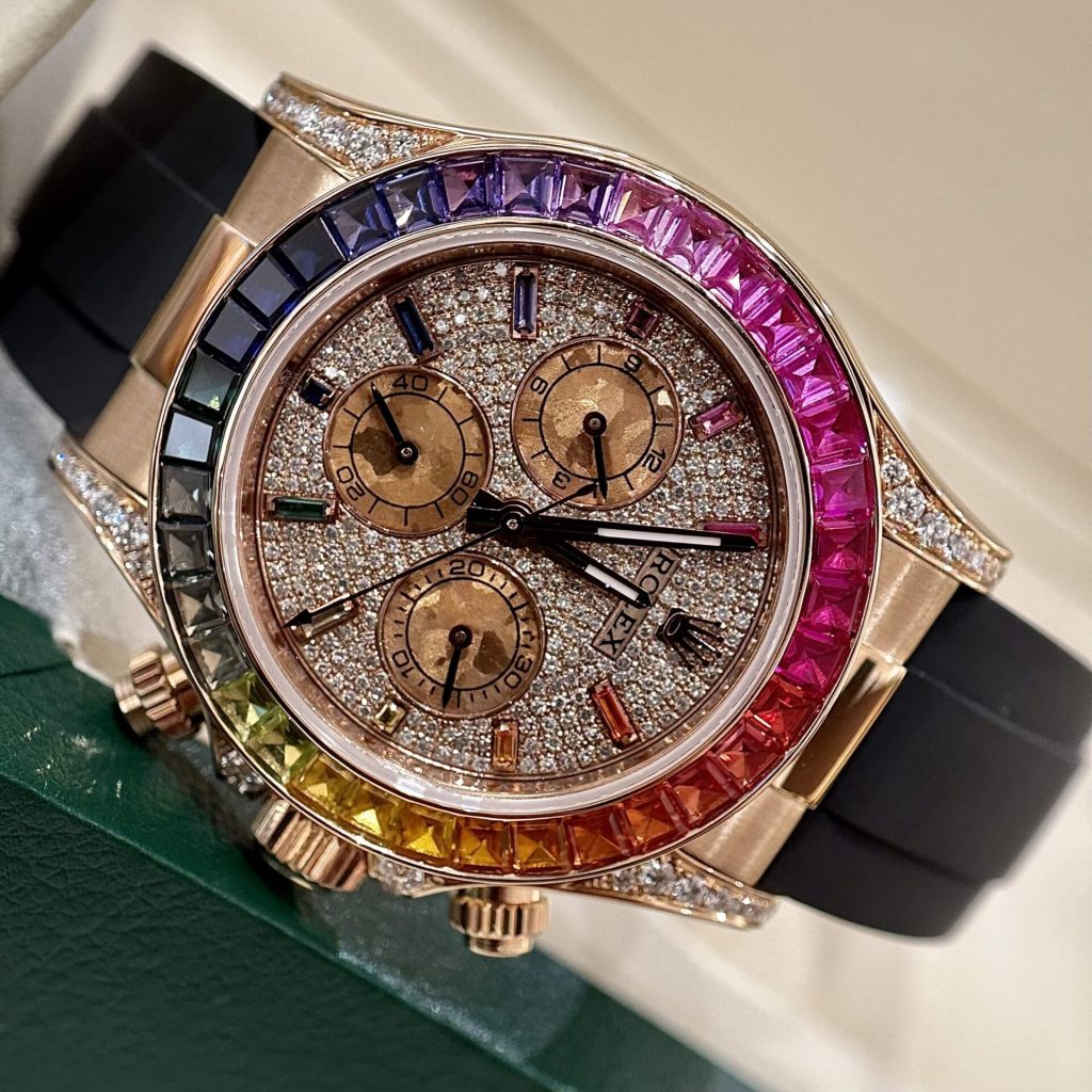 Rolex Daytona 116595RBOWDP Natural Diamond & Ruby Solid Gold Watch (4)