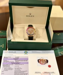 Rolex Daytona 116595RBOWDP Natural Diamond & Ruby Solid Gold Watch (4)