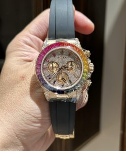 Rolex Daytona 116595RBOWDP Natural Diamond & Ruby Solid Gold Watch (4)