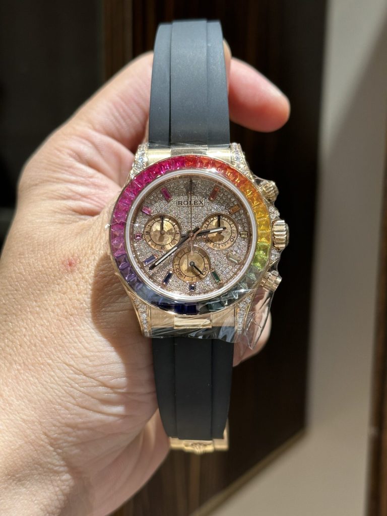 Rolex Daytona 116595RBOWDP Natural Diamond & Ruby Solid Gold Watch (4)