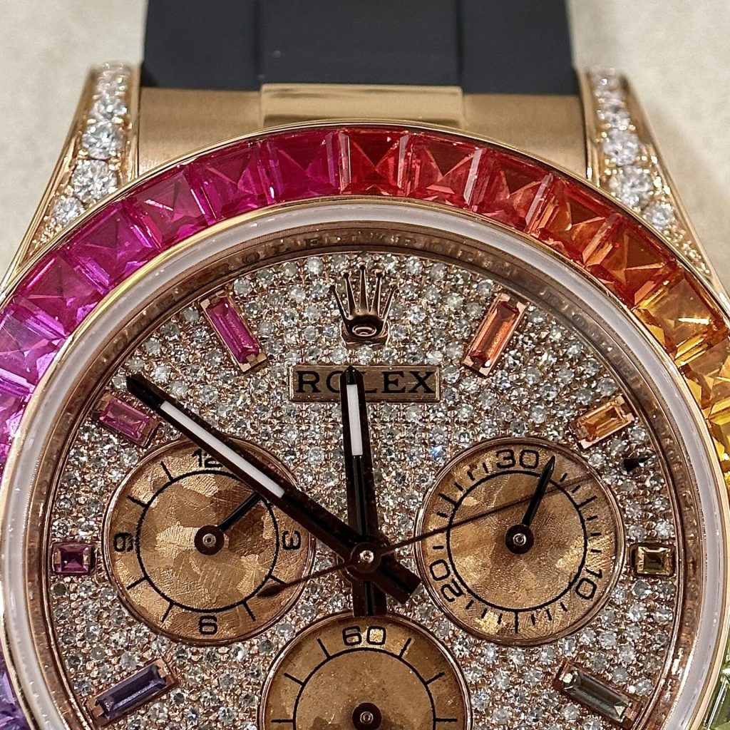 Rolex Daytona 116595RBOWDP Natural Diamond & Ruby Solid Gold Watch (4)