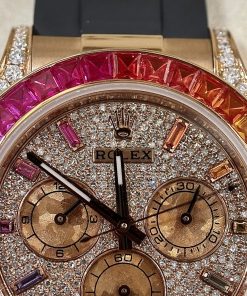 Rolex Daytona 116595RBOWDP Natural Diamond & Ruby Solid Gold Watch (4)