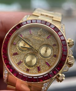 Rolex Daytona 126598TRU Replica Watch Custom Solid Gold 18K + Ruby + Natural Diamonds 40mm (1)