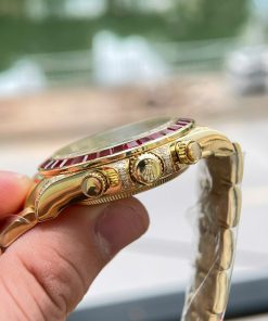 Rolex Daytona 126598TRU Replica Watch Custom Solid Gold 18K + Ruby + Natural Diamonds 40mm (1)