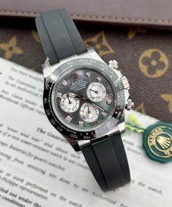Rolex Daytona Best Replica Custom Purple Mother Of Pearl Dial & Moissanite BTF 40mm (3)