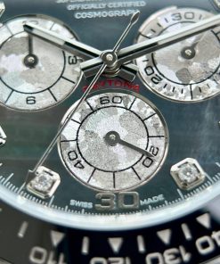 Rolex Daytona Best Replica Custom Purple Mother Of Pearl Dial & Moissanite BTF 40mm (2)