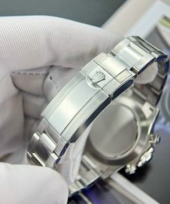 Rolex Daytona Customs Purple Mother Of Pearl Dial & Moissanite Best Replica BTF 40mm (9)