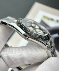 Rolex Daytona Customs Purple Mother Of Pearl Dial & Moissanite Best Replica BTF 40mm (9)