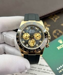Rolex Daytona Purple Mother Of Pearl Dial & Moissanite Best Replica Watch 40mm (8)
