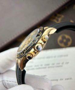 Rolex Daytona Purple Mother Of Pearl Dial & Moissanite Best Replica Watch 40mm (8)