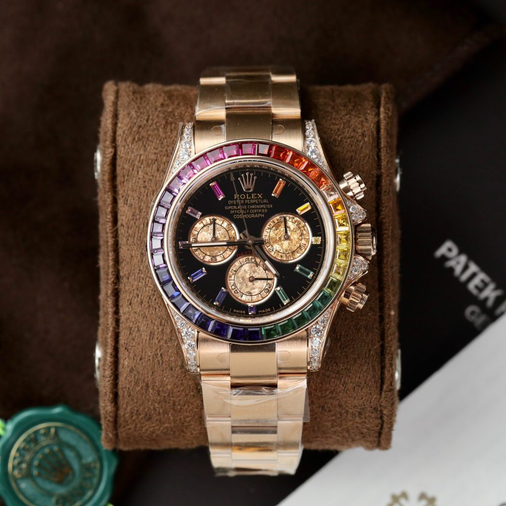 Rolex Daytona Rainbow 116595RBOW Noob Factory Best Replica (2)