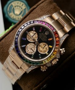 Rolex Daytona Rainbow 116595RBOW Noob Factory Best Replica (9)