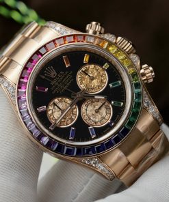 Rolex Daytona Rainbow 116595RBOW Noob Factory Best Replica (9)