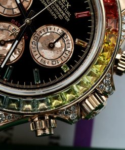 Rolex Daytona Rainbow 116595RBOW Real Gold 18K & Natural Diamonds Gemstone 40mm (12)