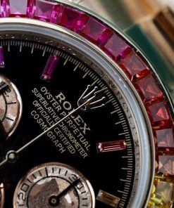 Rolex Daytona Rainbow 116595RBOW Real Gold 18K & Natural Diamonds Gemstone 40mm (12)